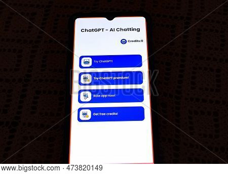 Kyiv, Ukraine - February 5, 2023: Chat Gpt, Chat Bot Assistant. Artificial Intelligence Ai Chat Gpt,