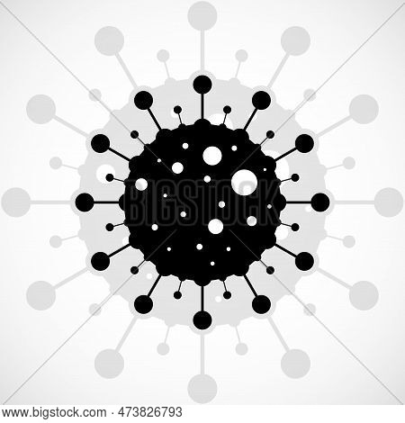 Coronavirus Icon On White Background. Pandemic Symbol. Isolated Vector Icon