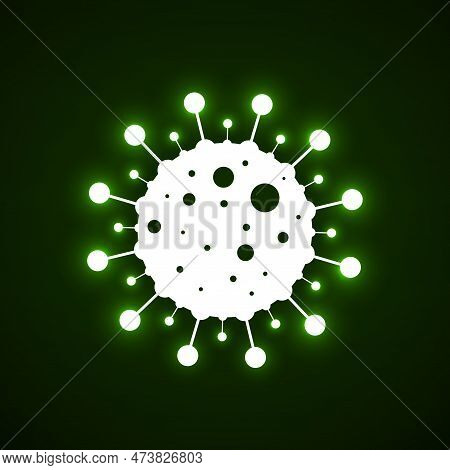 Coronavirus Icon On White Background. Pandemic Symbol. Isolated Vector Icon