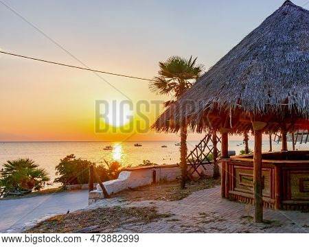 Sunset On Sani Beach, Kassandra Peninsula, Chalkidiki, Greece