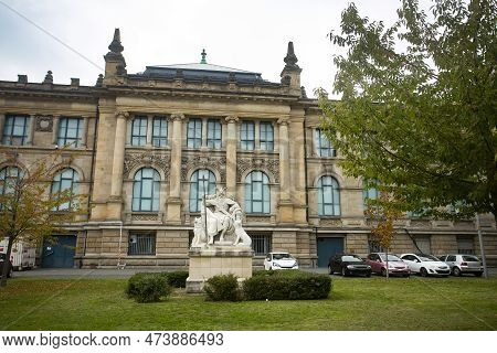 Hannover, Germany - October 14, 2022. The Lower Saxony State Museum Or Landesmuseum