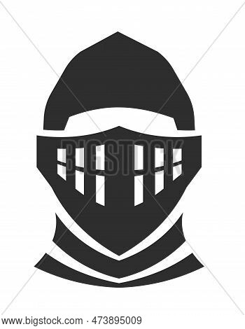 Helmet Of Warrior Or Fighter, Medival Times Vector
