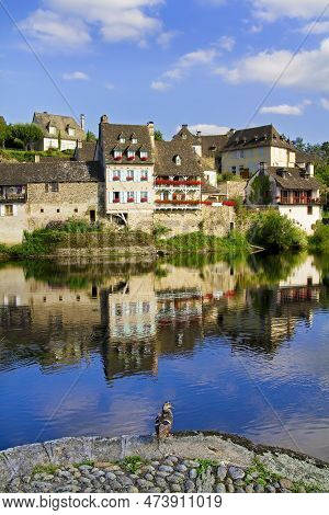 The Dordogne River Floating Through Argentat, France