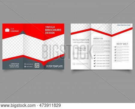 Corporate Brochure, Trifold Template Design Lyer Report Template. Cards, Landing,