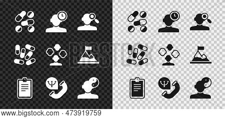 Set Medicine Pill Or Tablet, Insomnia, Finding Problem Psychology, Psychological Test, Online Psycho