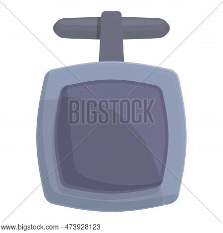 Luxury Cufflink Icon Cartoon Vector. Fashion Elegance. Silver Style