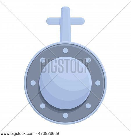 Modern Link Icon Cartoon Vector. Fashion Cufflink. Accessory Metal