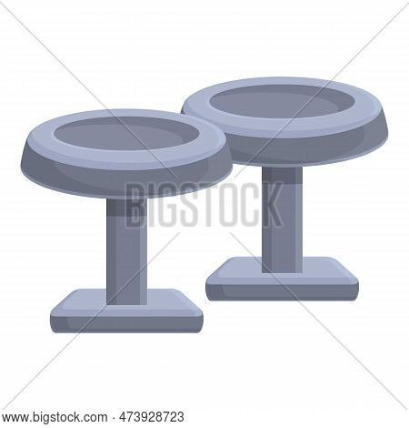 Silver Cufflink Icon Cartoon Vector. Fashion Luxury. Style Male