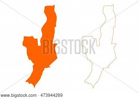 Venlo City And Municipality (kingdom Of The Netherlands, Holland, Limburg Province) Map Vector Illus