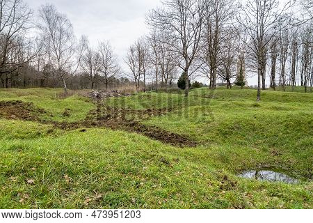 Scenery Showing A Historic Battlefield Around Verdun, Fought From 21 February To 18 December 1916 On