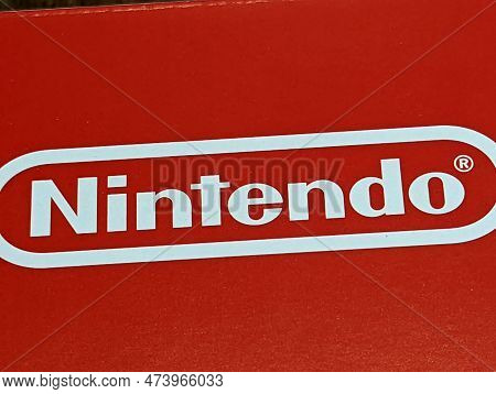 Honolulu - March 10, 2022: Get Ready To Level Up With The Iconic Nintendo Logo, Proudly Displayed In