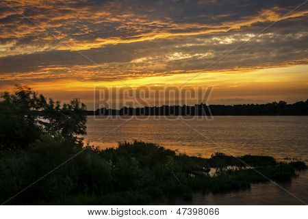 Sonnenuntergang auf der Maumee River