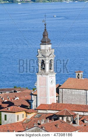 Bell Tower In Arona, Italy
