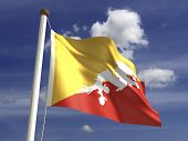 Flaga Bhutanu