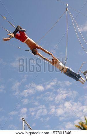 Kerri Kasem  at Kerri Kasem's Birthday party held at the  Flying Gaona Brothers Trapeze School,  Woodland Hills, CA. 07-11-10
