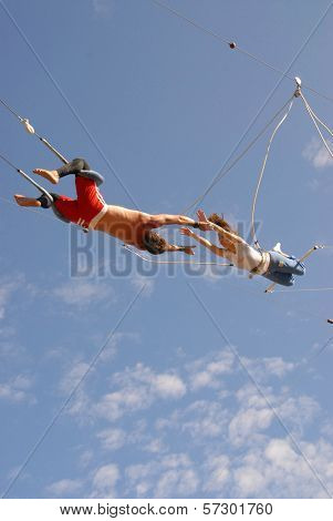 Kerri Kasem at Kerri Kasem's Birthday party held at the  Flying Gaona Brothers Trapeze School,  Woodland Hills, CA. 07-11-10