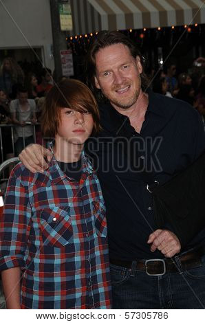 Donal Logue and son at the 