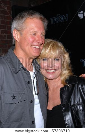 Bruce Boxleitner and Cindy Morgan at the TRON Legacy