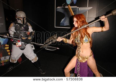 Phoebe Price at the annual Slave Leia Group Photo at ComicCon, San Diego Convention Center, San Diego, CA. 07-23-10