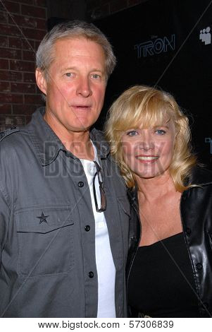 Bruce Boxleitner and Cindy Morgan at the TRON Legacy