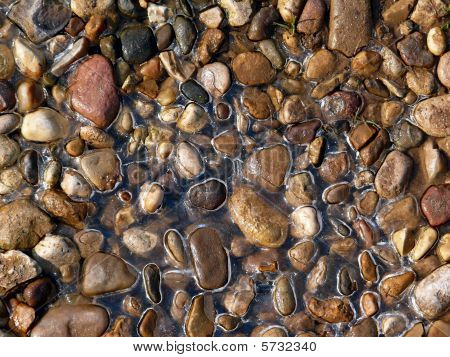 Texture. Gravel. Ice.