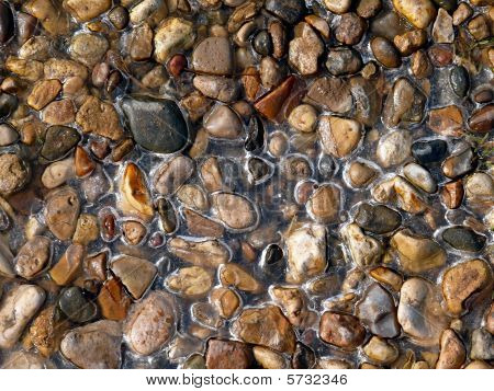 Texture. Gravel. Ice.