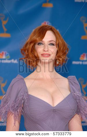 Christina Hendricks at the 62nd Annual Primetime Emmy Awards, Nokia Theater, Los Angeles, CA. 08-29-10