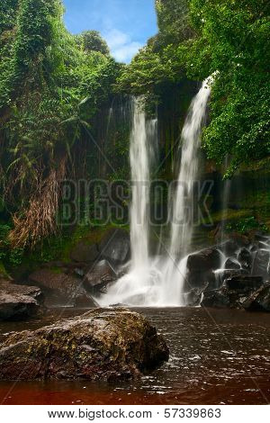 Waterfall In The Jungle