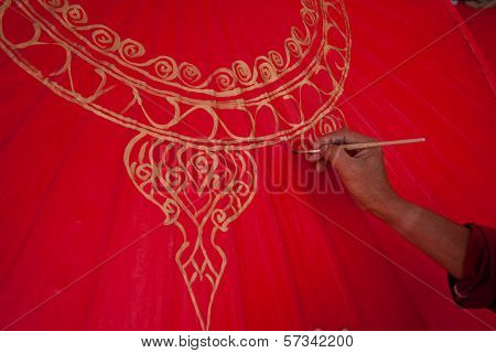 Umbrella Made of Paper Cloth Arts And Crafts