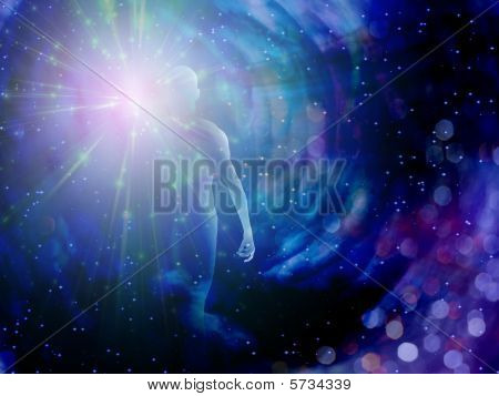 Figura en la luz