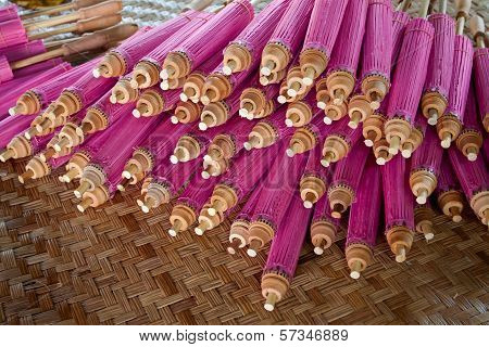 How To Make The Process Umbrella Made ??of Paper / Fabric. Arts And Crafts Of The Village Bo Sang, C