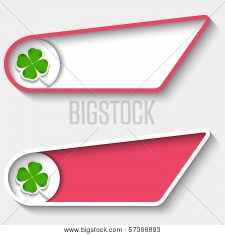 Set Colored Box For Text And Cloverleaf