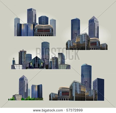 Modern city illustration