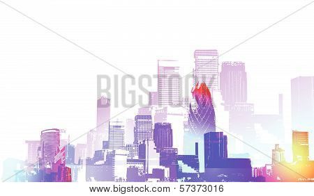 Modern city illustration