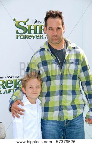 Adrian Pasdar and son Slade at the 