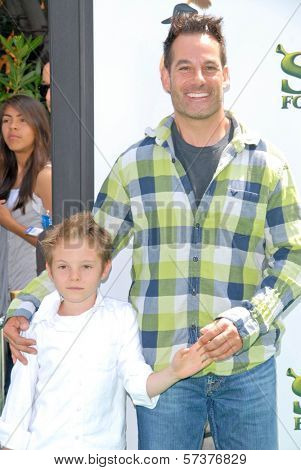 Adrian Pasdar and son Slade at the 