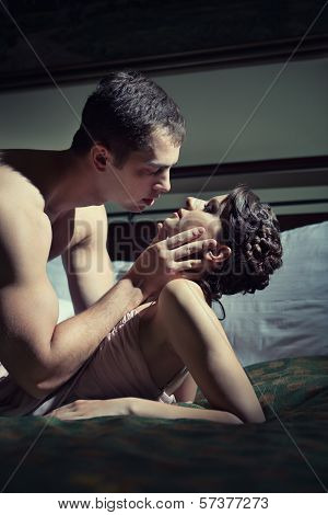 Beautiful Kissing Couple