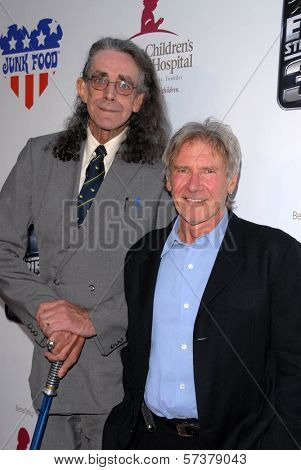 Peter Mayhew and Harrison Ford at 