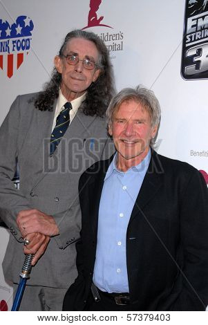 Peter Mayhew and Harrison Ford at 