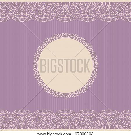 Vintage lace frame