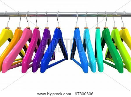 Colorful Clothes Hangers