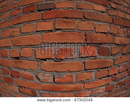 brick wall fisheye