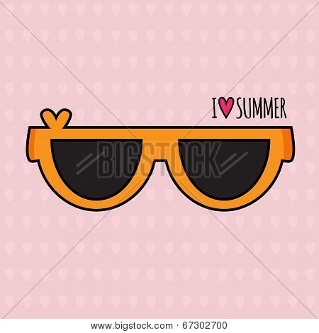 Summer Background. Sunglasses.