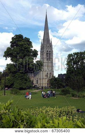 Local church by the park