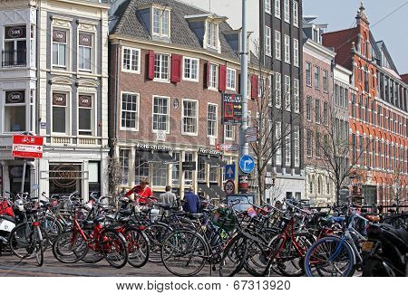 Typical architecture in city Amsterdam