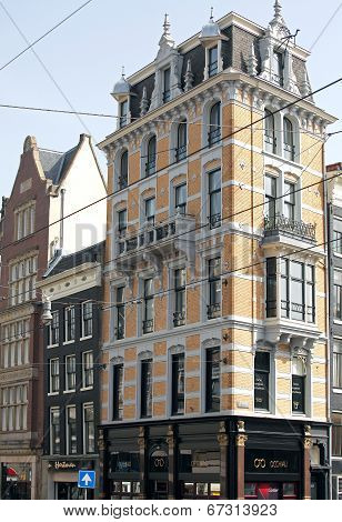 Typical architecture in city Amsterdam