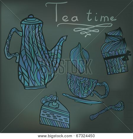 Tea Time Set Card