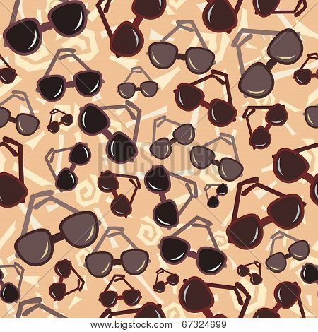 Seamless Pattern With Sunglass