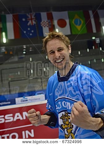 Ossi Pellinen after Inline hockey World Championship finals