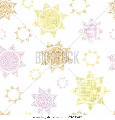 Abstract textile colroful suns geometric seamless pattern background